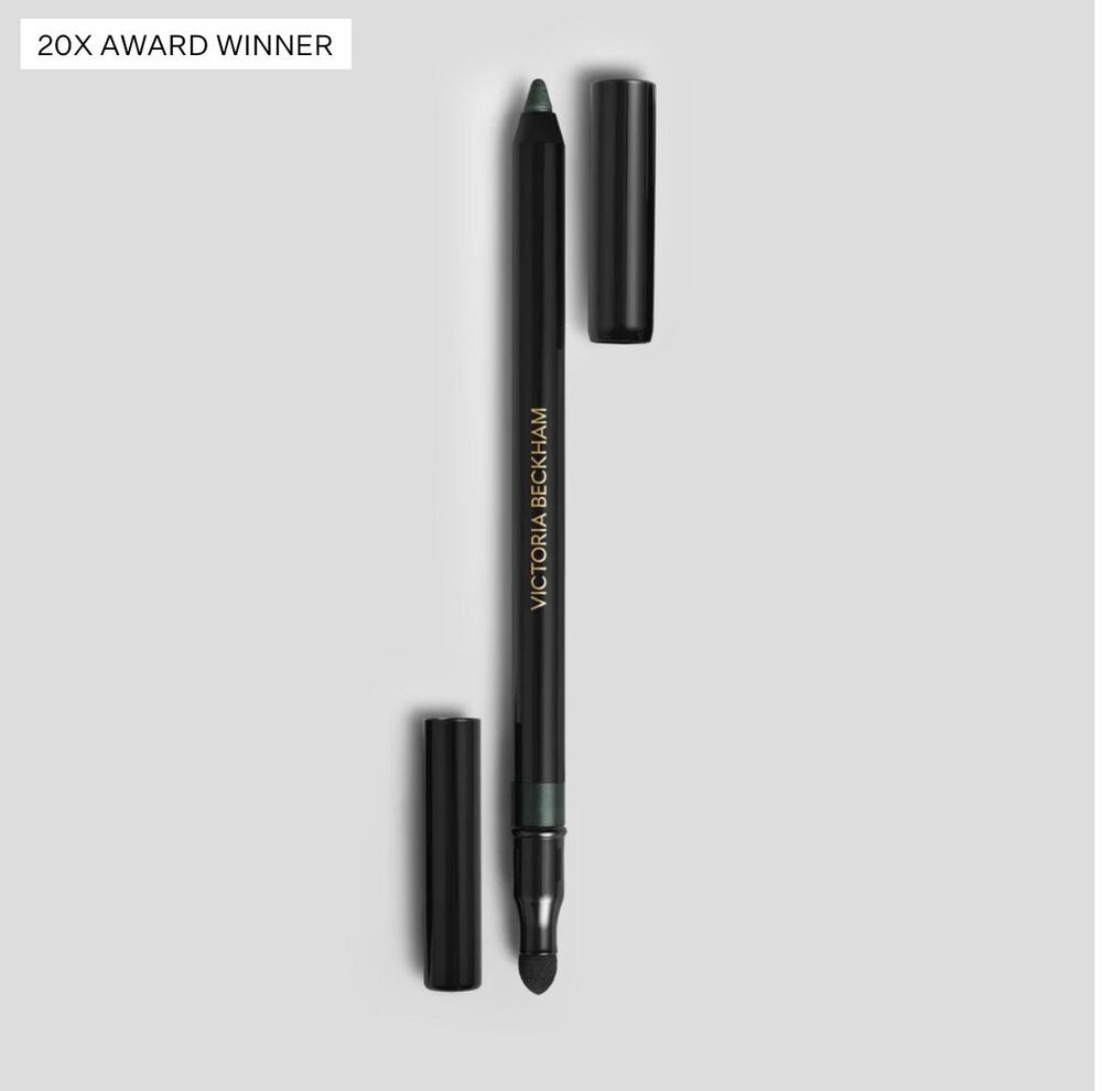 New in box Victoria Beckham satin kajal liner in olive with sharpener